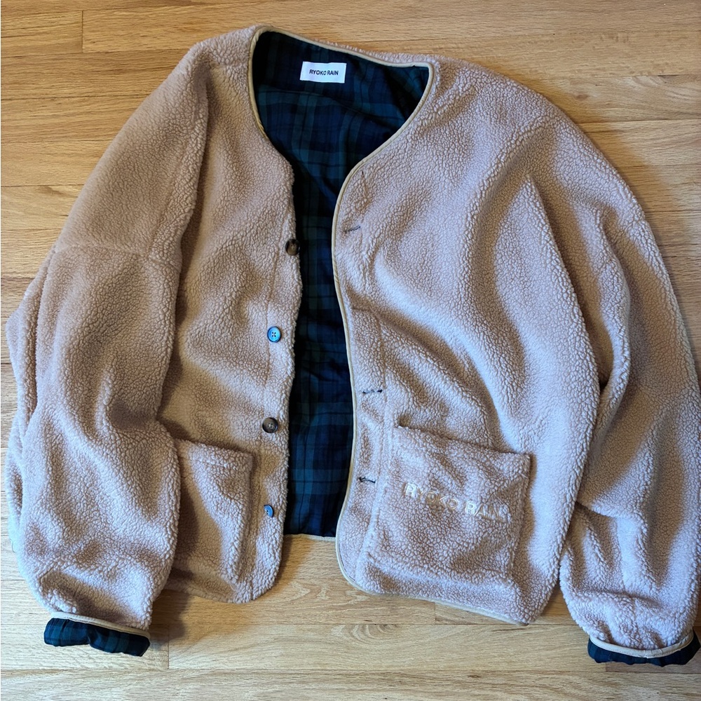 Ryoko Rain Sherpa Wool Lined Jacket